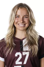 STARKVILLE, MS - July 20, 2022 - Mississippi State Forward Lucy Hurst (#27) headshot taken during the 2022 Soccer Production Day at the Shira Complex at Mississippi State University in Starkville, MS. Photo By Austin Perryman
