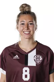 STARKVILLE, MS - July 20, 2022 - Mississippi State Midfielder Juliet Moore (#8) headshot taken during the 2022 Soccer Production Day at the Shira Complex at Mississippi State University in Starkville, MS. Photo By Austin Perryman