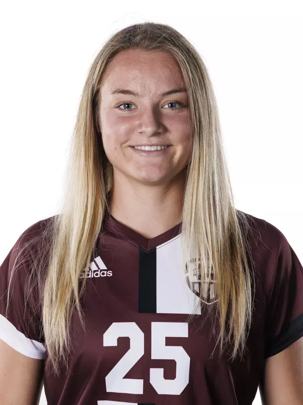 STARKVILLE, MS - July 20, 2022 - Mississippi State Forward/Midfielder KK Pavatt (#25) headshot taken during the 2022 Soccer Production Day at the Shira Complex at Mississippi State University in Starkville, MS. Photo By Austin Perryman