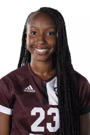 STARKVILLE, MS - July 20, 2022 - Mississippi State Defender Olivia Simpson (#23) headshot taken during the 2022 Soccer Production Day at the Shira Complex at Mississippi State University in Starkville, MS. Photo By Austin Perryman