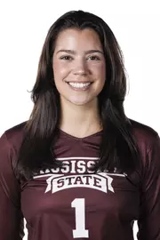 STARKVILLE, MS - July 24, 2022 - Mississippi State Defensive Specialist Yuliana Amador (#1) headshot taken during the 2022 Volleyball Production Day at the Shira Complex at Mississippi State University in Starkville, MS. Photo By Mike Mattina