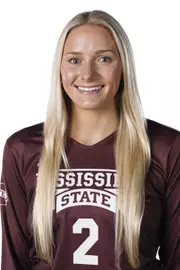 STARKVILLE, MS - July 24, 2022 - Mississippi State Defensive Specialist Lilly Gunter (#2) headshot taken during the 2022 Volleyball Production Day at the Shira Complex at Mississippi State University in Starkville, MS. Photo By Mike Mattina