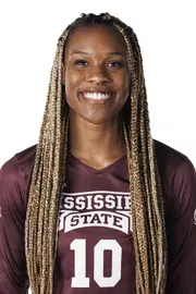 STARKVILLE, MS - July 24, 2022 - Mississippi State Opposite Hitter Francesca McBride (#10) headshot taken during the 2022 Volleyball Production Day at the Shira Complex at Mississippi State University in Starkville, MS. Photo By Mike Mattina