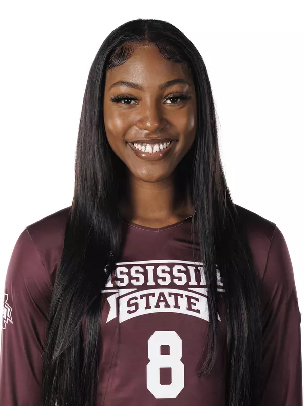 STARKVILLE, MS - July 24, 2022 - Mississippi State Middle Blocker/Right Setter Gabby Waden (#8) headshot taken during the 2022 Volleyball Production Day at the Shira Complex at Mississippi State University in Starkville, MS. Photo By Mike Mattina