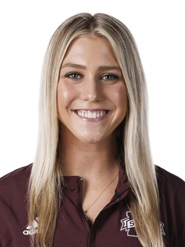STARKVILLE, MS - August 22, 2022 -Mississippi State Pitcher Reis Beuerlein (#15) headshot taken at the Holliman Athletic Center at Mississippi State University in Starkville, MS. Photo By Austin Perryman