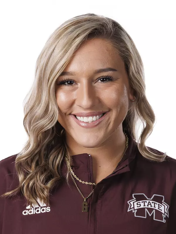 STARKVILLE, MS - August 22, 2022 - Mississippi State Utility Paige Cook (#6) headshot taken at the Holliman Athletic Center at Mississippi State University in Starkville, MS. Photo By Austin Perryman