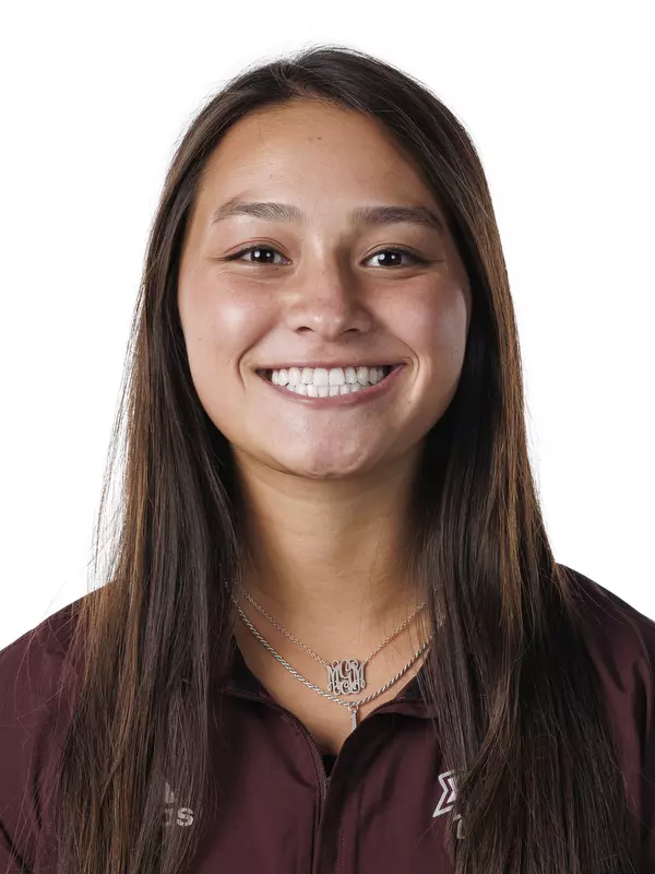 STARKVILLE, MS - August 22, 2022 - Mississippi State Infielder Macy Graf (#1) headshot taken at the Holliman Athletic Center at Mississippi State University in Starkville, MS. Photo By Austin Perryman