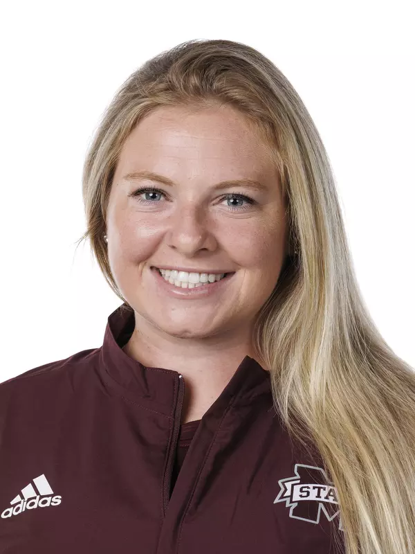 STARKVILLE, MS - August 22, 2022 - Mississippi State Catcher Jackie McKenna (#44) headshot taken at the Holliman Athletic Center at Mississippi State University in Starkville, MS. Photo By Austin Perryman
