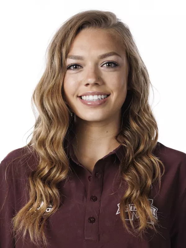 STARKVILLE, MS - August 22, 2022 - Mississippi State Distance Runner Hayley Ogle headshot taken at the Holliman Athletic Center at Mississippi State University in Starkville, MS. Photo By Austin Perryman