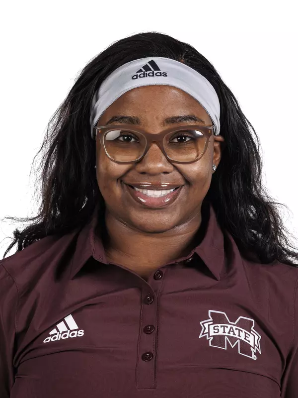 STARKVILLE, MS - January 17, 2023 - Mississippi State Thrower Rickea Atkins headshot taken at the Holliman Athletic Center at Mississippi State University in Starkville, MS. Photo By Mike Mattina