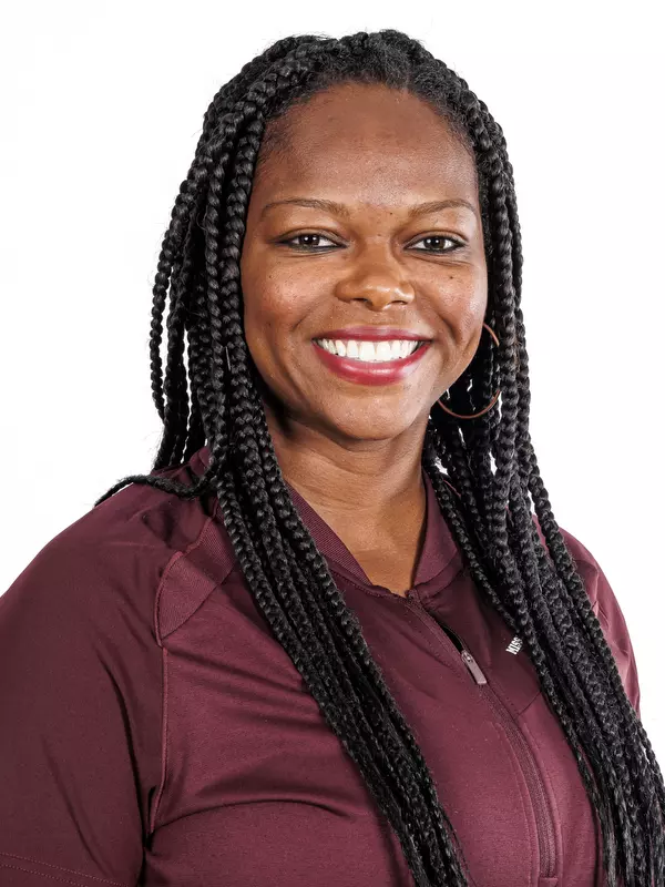 STARKVILLE, MS - October 10, 2023 - Andrea Hollis headshot taken at the Holliman Athletic Center at Mississippi State University in Starkville, MS. Photo By Mike Mattina