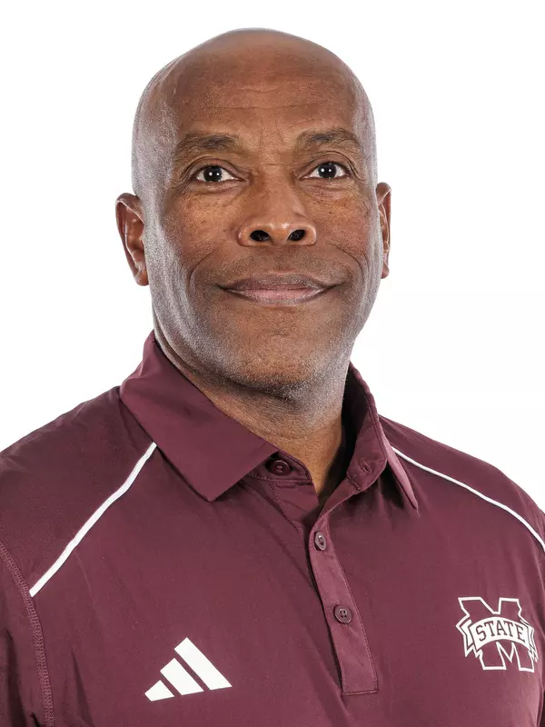 STARKVILLE, MS - October 10, 2023 - Mississippi State Senior Offensive Analyst Greg Knox headshot taken at the Holliman Athletic Center at Mississippi State University in Starkville, MS. Photo By Mike Mattina