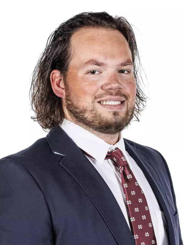 STARKVILLE, MS - October 11, 2023 - Lance Pardue headshot taken at the Holliman Athletic Center at Mississippi State University in Starkville, MS. Photo By Mike Mattina