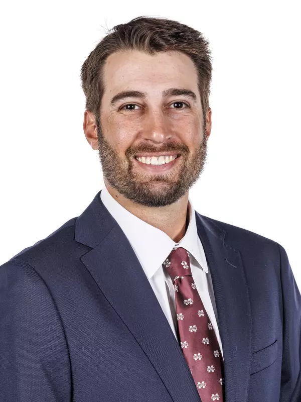STARKVILLE, MS - October 11, 2023 - Zac Shaw headshot taken at the Holliman Athletic Center at Mississippi State University in Starkville, MS. Photo By Mike Mattina