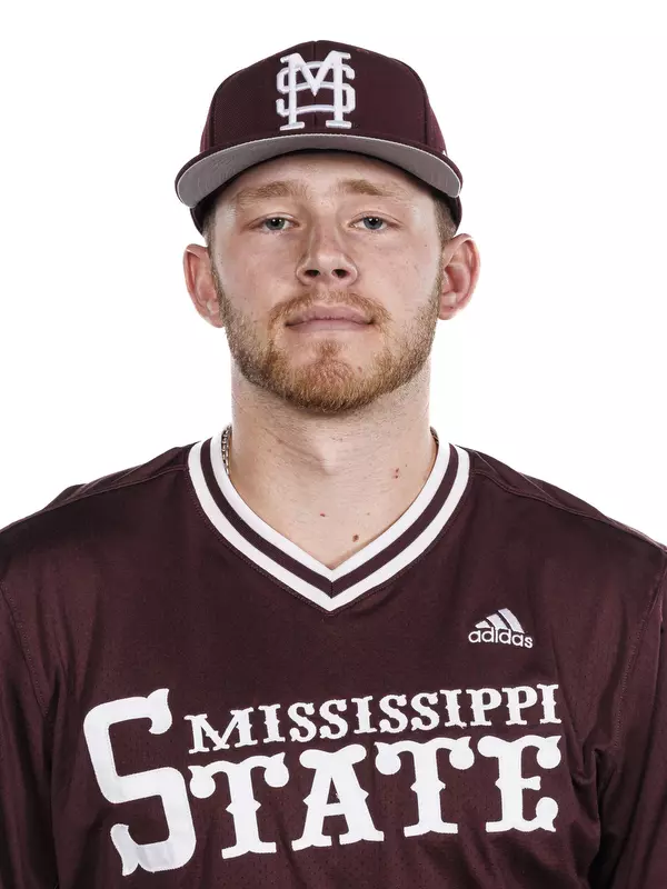 STARKVILLE, MS - November 16, 2023 - Mississippi State Pitcher Tyler Davis (#45) during 2023-2024 Baseball Production Day at Dudy Noble Field at Polk-Dement Stadium in Starkville, MS. Photo By Jaden Powell