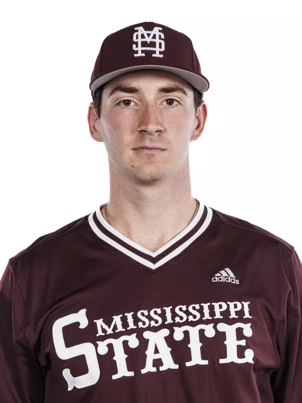 STARKVILLE, MS - November 16, 2023 - Mississippi State Pitcher Nate Dohm (#25) during 2023-2024 Baseball Production Day at Dudy Noble Field at Polk-Dement Stadium in Starkville, MS. Photo By Jaden Powell