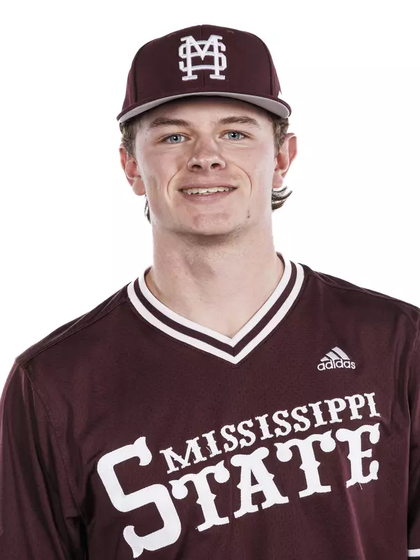 STARKVILLE, MS - November 17, 2023 - Mississippi State Pitcher Will Gibbs (#14) during 2023-2024 Baseball Production Day at Dudy Noble Field at Polk-Dement Stadium in Starkville, MS. Photo By Jaden Powell