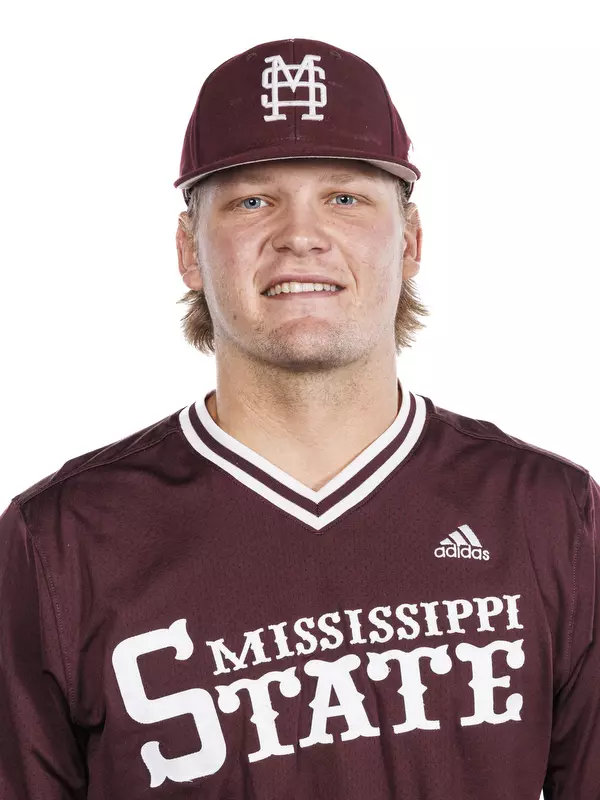 STARKVILLE, MS - November 16, 2023 - Mississippi State Infielder/Outfielder Hunter Hines (#44) during 2023-2024 Baseball Production Day at Dudy Noble Field at Polk-Dement Stadium in Starkville, MS. Photo By Jaden Powell