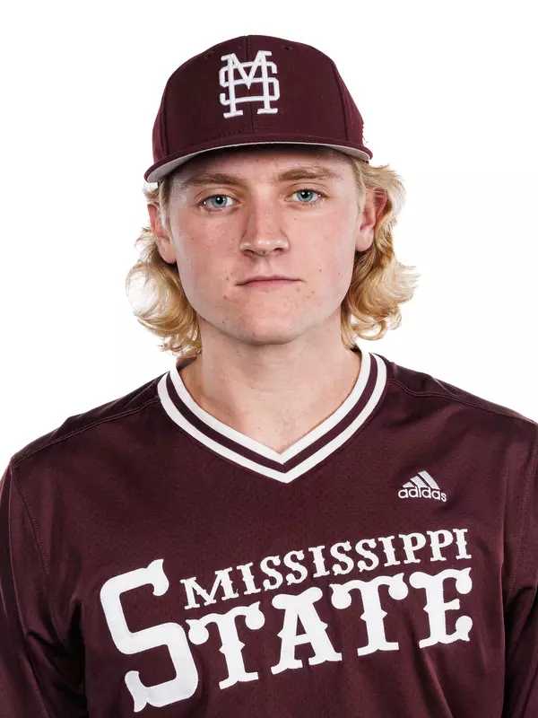 STARKVILLE, MS - November 16, 2023 - Mississippi State Pitcher Colby Holcombe (#21) during 2023-2024 Baseball Production Day at Dudy Noble Field at Polk-Dement Stadium in Starkville, MS. Photo By Jaden Powell
