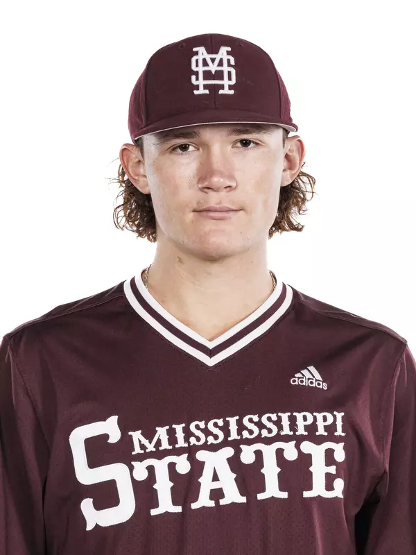 STARKVILLE, MS - November 16, 2023 - Mississippi State Pitcher Pico Kohn (#9) during 2023-2024 Baseball Production Day at Dudy Noble Field at Polk-Dement Stadium in Starkville, MS. Photo By Jaden Powell