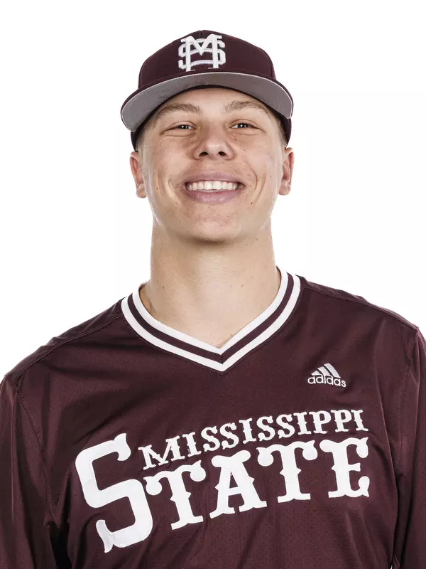STARKVILLE, MS - November 16, 2023 - Mississippi State Pitcher Max Miller (#19) during 2023-2024 Baseball Production Day at Dudy Noble Field at Polk-Dement Stadium in Starkville, MS. Photo By Jaden Powell