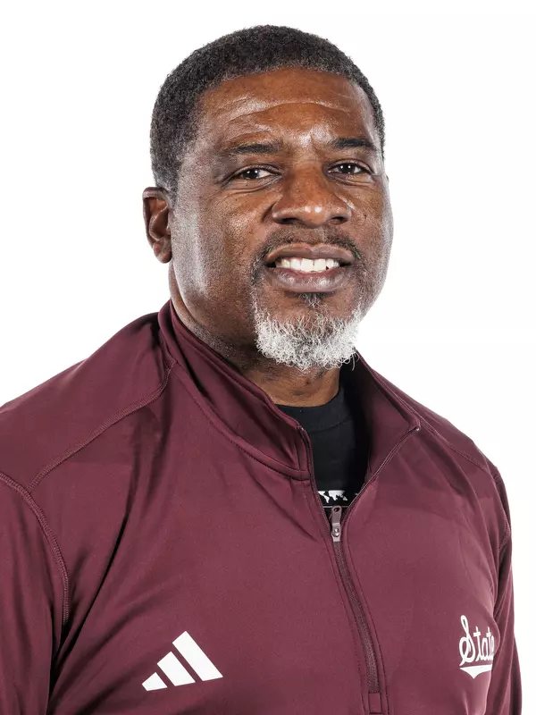 STARKVILLE, MS - December 18, 2023 - Mississippi State Cornerbacks Coach Corey Bell during New Coach Photo Shoot at the Leo Seal Jr. Football Complex at Mississippi State University in Starkville, MS. Photo By Mike Mattina