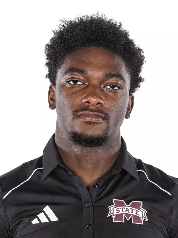 STARKVILLE, MS - October 26, 2023 - Mississippi State XXXX Danarrion Ard headshot taken at the Holliman Athletic Center at Mississippi State University in Starkville, MS. Photo By Bailey Black