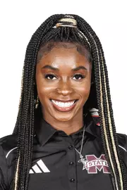 STARKVILLE, MS - October 26, 2023 - Mississippi State Sprinter McKenzie Calloway headshot taken at the Holliman Athletic Center at Mississippi State University in Starkville, MS. Photo By Bailey Black