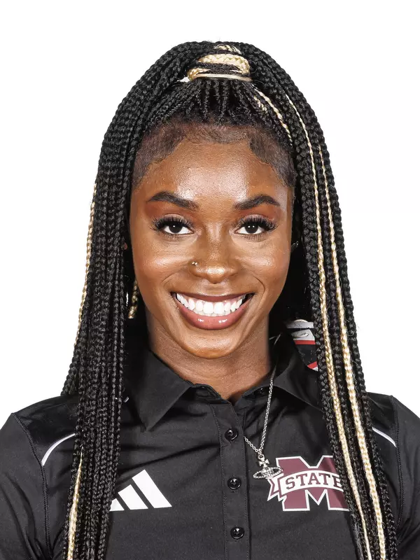 STARKVILLE, MS - October 26, 2023 - Mississippi State Sprinter McKenzie Calloway headshot taken at the Holliman Athletic Center at Mississippi State University in Starkville, MS. Photo By Bailey Black