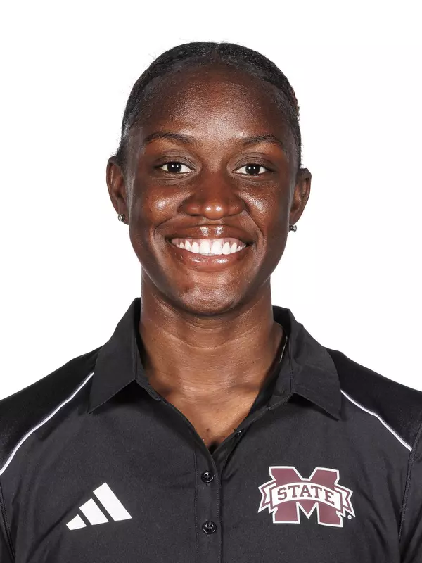 STARKVILLE, MS - October 26, 2023 - Mississippi State Hurdler Rosealee Cooper headshot taken at the Holliman Athletic Center at Mississippi State University in Starkville, MS. Photo By Bailey Black