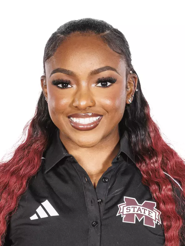 STARKVILLE, MS - October 26, 2023 - Mississippi State XXXX Tamiia Fuller headshot taken at the Holliman Athletic Center at Mississippi State University in Starkville, MS. Photo By Bailey Black