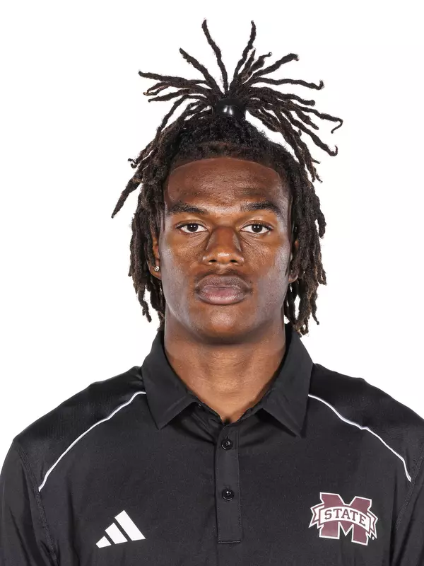 STARKVILLE, MS - October 26, 2023 - Mississippi State Sprinter/Hurdler Alfonso Hale Jr. headshot taken at the Holliman Athletic Center at Mississippi State University in Starkville, MS. Photo By Bailey Black