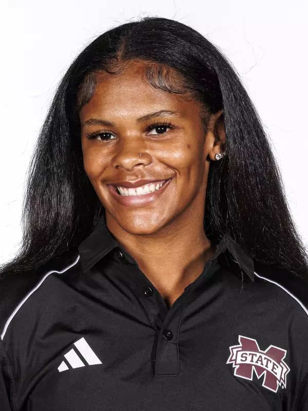 STARKVILLE, MS - October 26, 2023 - Mississippi State's Kennedy Jackson headshot taken at the Holliman Athletic Center at Mississippi State University in Starkville, MS. Photo By Bailey Black