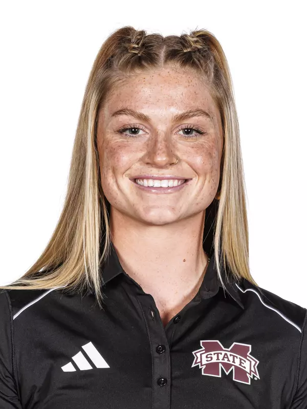 STARKVILLE, MS - October 26, 2023 - Mississippi State XXXX Ella Knott headshot taken at the Holliman Athletic Center at Mississippi State University in Starkville, MS. Photo By Bailey Black