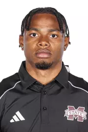 STARKVILLE, MS - October 26, 2023 - Mississippi State Sprinter Shamar Rose headshot taken at the Holliman Athletic Center at Mississippi State University in Starkville, MS. Photo By Bailey Black