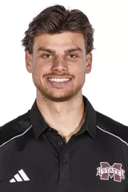 STARKVILLE, MS - October 26, 2023 - Mississippi State Remi Rougete headshot taken at the Holliman Athletic Center at Mississippi State University in Starkville, MS. Photo By Bailey Black