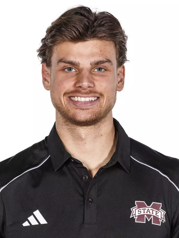 STARKVILLE, MS - October 26, 2023 - Mississippi State Remi Rougete headshot taken at the Holliman Athletic Center at Mississippi State University in Starkville, MS. Photo By Bailey Black