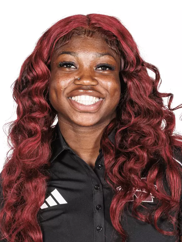 STARKVILLE, MS - October 26, 2023 - Mississippi State XXXX Kyndall Sessom headshot taken at the Holliman Athletic Center at Mississippi State University in Starkville, MS. Photo By Bailey Black