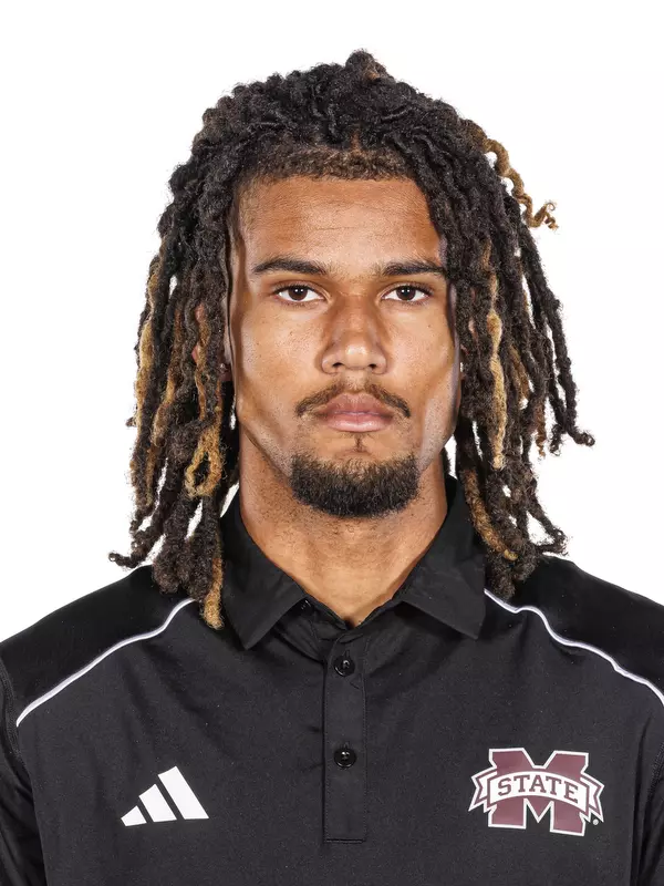 STARKVILLE, MS - October 26, 2023 - Mississippi State Samuel Smith headshot taken at the Holliman Athletic Center at Mississippi State University in Starkville, MS. Photo By Bailey Black