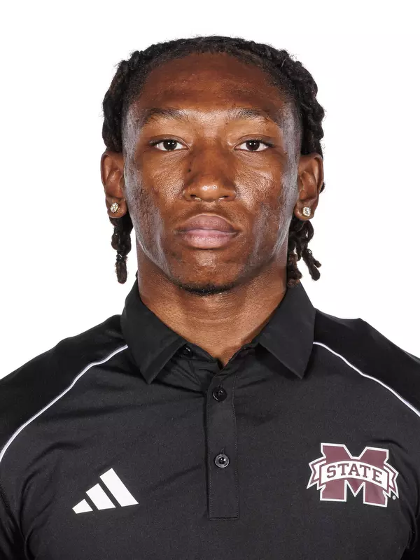 STARKVILLE, MS - October 26, 2023 - Mississippi State XXXX Keldrick Turner headshot taken at the Holliman Athletic Center at Mississippi State University in Starkville, MS. Photo By Bailey Black