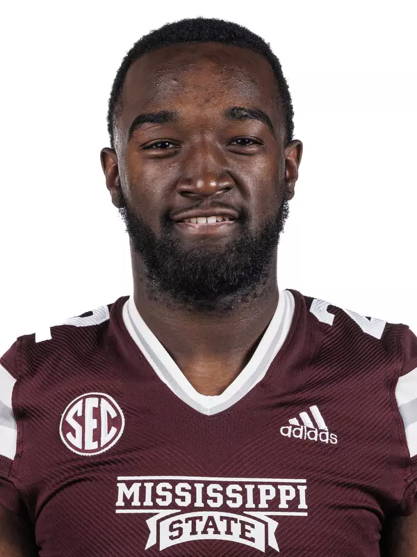 STARKVILLE, MS - May 30, 2023 - Mississippi State Linebacker Ty Jones headshot taken during Newcomer Move-in Day at Leo Seal Jr. Football Complex in Starkville, MS. Photo By Kevin Snyder