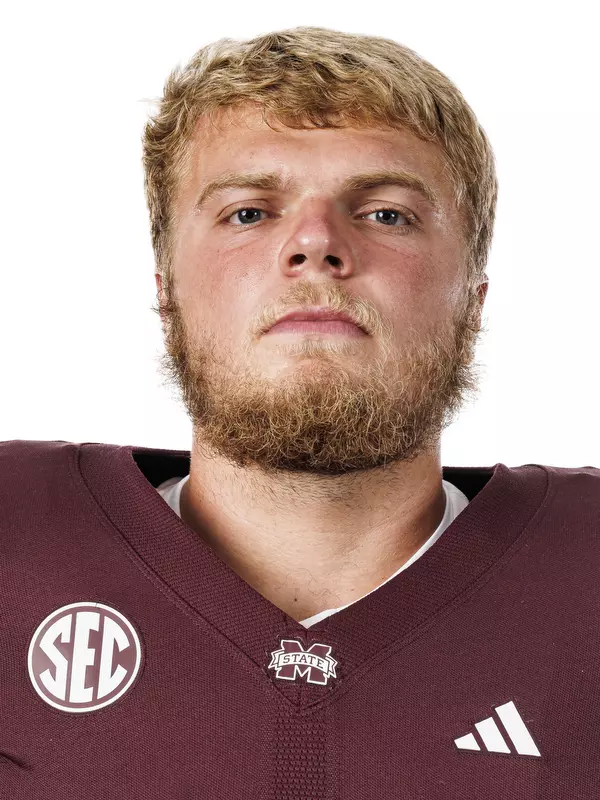 STARKVILLE, MS - July 20, 2023 - Mississippi State Offensive Lineman Grant Jackson (#52) during 2023-2024 Production Day at Davis Wade Stadium at Scott Field in Starkville, MS. Photo By Mike Mattina