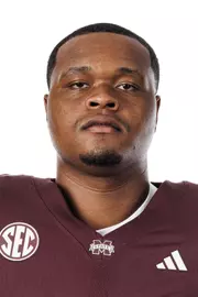 STARKVILLE, MS - July 20, 2023 - Mississippi State Offensive Lineman Percy Lewis (#75) during 2023-2024 Production Day at Davis Wade Stadium at Scott Field in Starkville, MS. Photo By Mike Mattina
