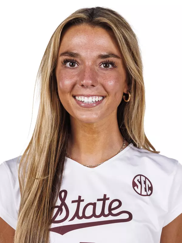 STARKVILLE, MS - August 05, 2023 - Mississippi State Outside Hitter Karli Schmidt (#2) during 2023-2024 Volleyball Production Day at the Newell-Grissom Building in Starkville, MS. Photo By Mike Mattina
