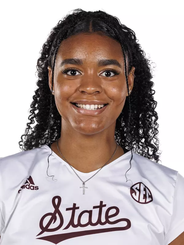 STARKVILLE, MS - August 05, 2023 - Mississippi State Middle Blocker Sanaa Williams (#22) during 2023-2024 Volleyball Production Day at the Newell-Grissom Building in Starkville, MS. Photo By Mike Mattina