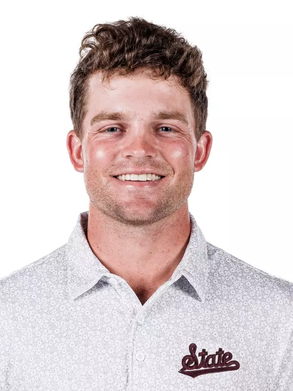 STARKVILLE, MS - September 05, 2023 - Mississippi State's Harrison Davis headshot taken at the Holliman Athletic Center at Mississippi State University in Starkville, MS. Photo By Mike Mattina