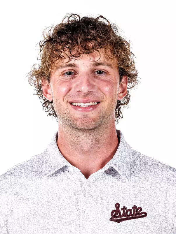 STARKVILLE, MS - September 05, 2023 - Mississippi State's Loïc Ettlin headshot taken at the Holliman Athletic Center at Mississippi State University in Starkville, MS. Photo By Bailey Black