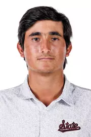 STARKVILLE, MS - September 05, 2023 - Mississippi State's Alejandro Fierro headshot taken at the Holliman Athletic Center at Mississippi State University in Starkville, MS. Photo By Mike Mattina