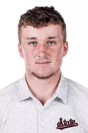 STARKVILLE, MS - September 05, 2023 - Mississippi State's Ben Loveard headshot taken at the Holliman Athletic Center at Mississippi State University in Starkville, MS. Photo By Bailey Black