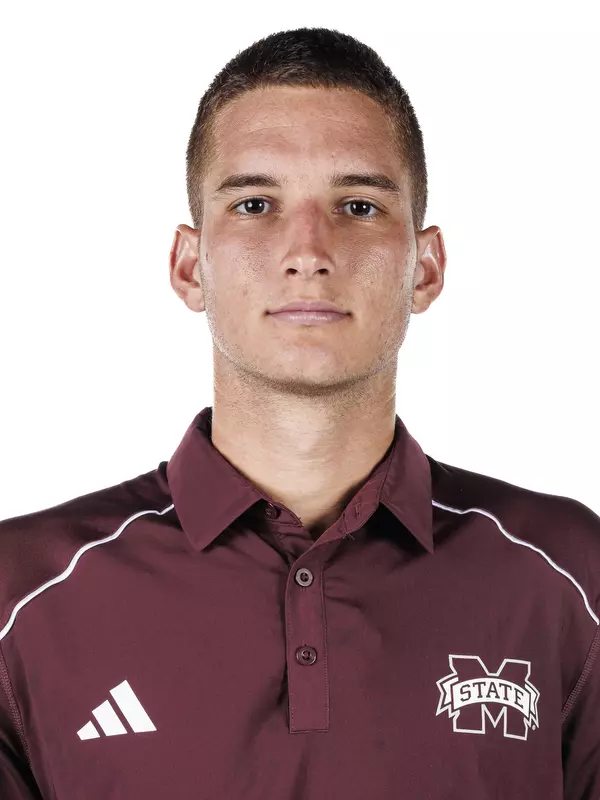 STARKVILLE, MS - September 06, 2023 - Mississippi State's Petar Jovanovic during 2023-24 Men’s Tennis Production Day at the Holliman Athletic Center at Mississippi State University in Starkville, MS. Photo By Jaden Powell